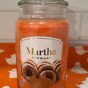 Martha Stewart Pumpkin Cider Donut Candle - Warm Orange 26oz NEW